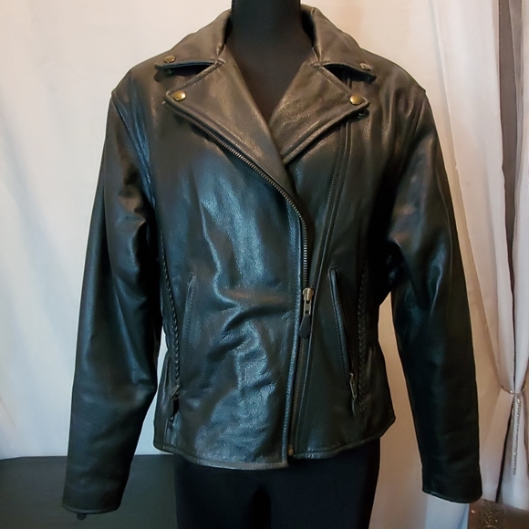 Leathercraft Inc Jackets & Blazers - SALE Womens Leathercraft Black Moto Jacket